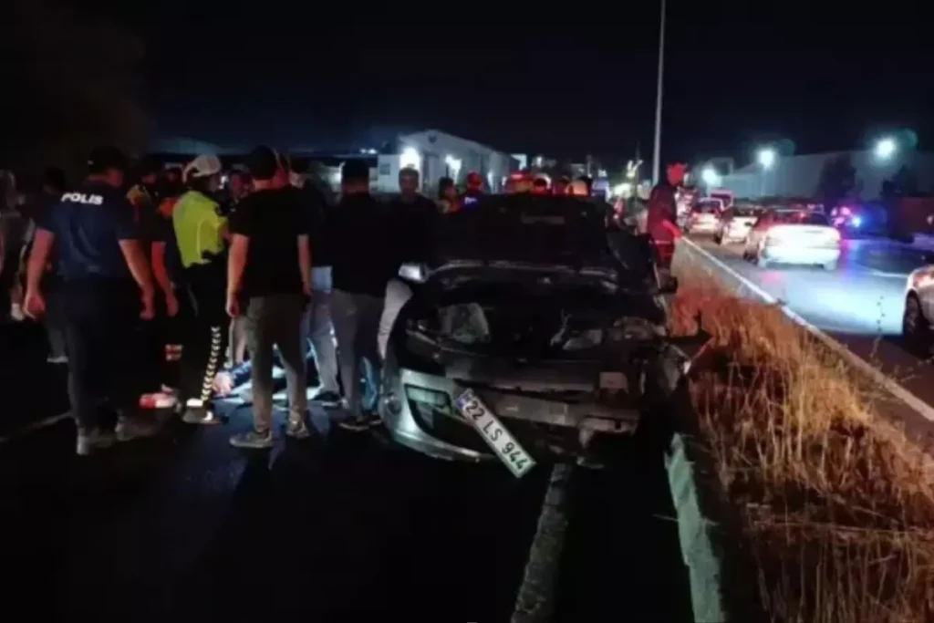 Tekirdağ’da feci kaza: 16 yaşındaki genç hayatını kaybetti, 2 yaralı