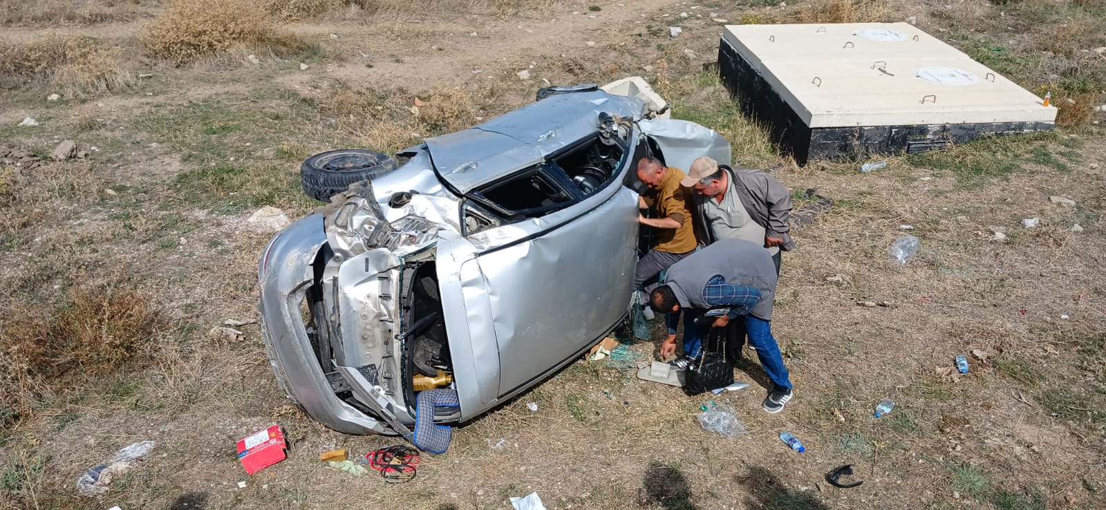 Alaca’da düğün konvoyunda kaza: 2 yaralı