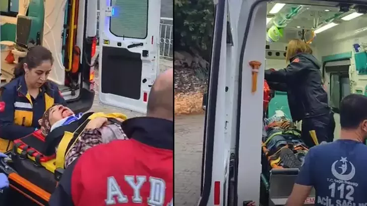 Aydın’da kamyonet 100 metrelik uçuruma yuvarlandı: 3 kişi yaralandı