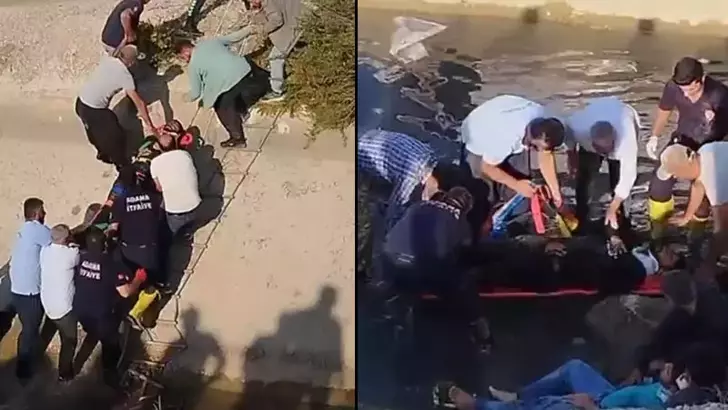 Adana’da motosiklet sulama kanalına düştü: 2 yaralı