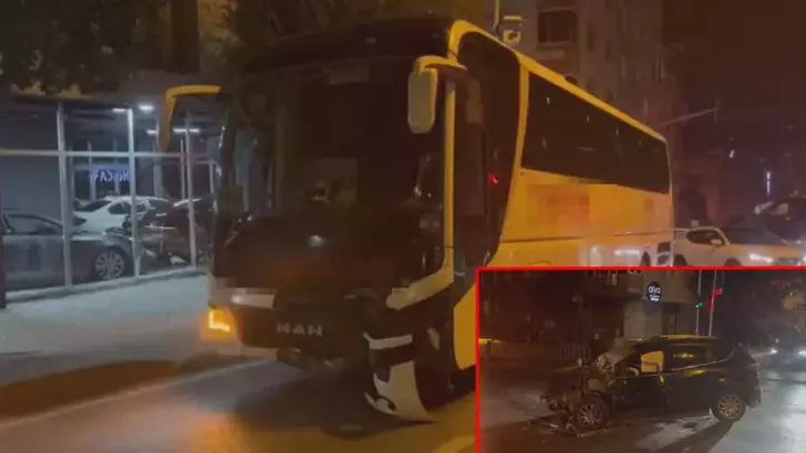 Bayrampaşa’da Yolcu Otobüsü ile Otomobil Çarpıştı: 3 Yaralı