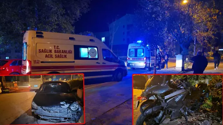 Bursa’da motosiklet ile otomobil çarpıştı: 2 kişi yaralandı