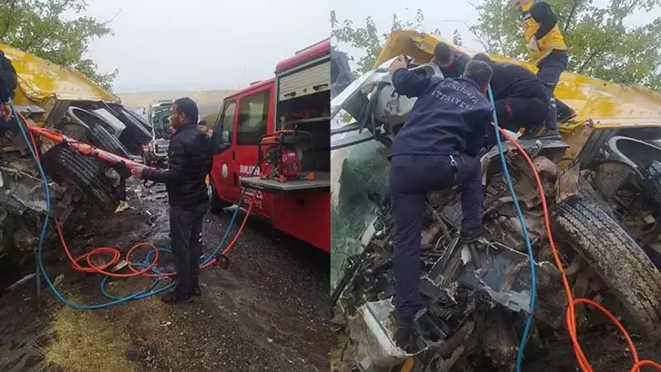Şanlıurfa’da İki Kamyon Çarpıştı: 1 Ölü, 1 Yaralı
