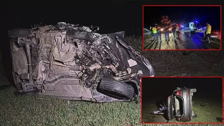 Çanakkale’de iki otomobil çarpıştı: 5 ölü, 1 yaralı