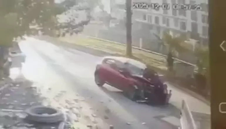 Polise Çarptığı Kazanın Görüntüsünü Sosyal Medyada Paylaştı: Gözaltına Alındı