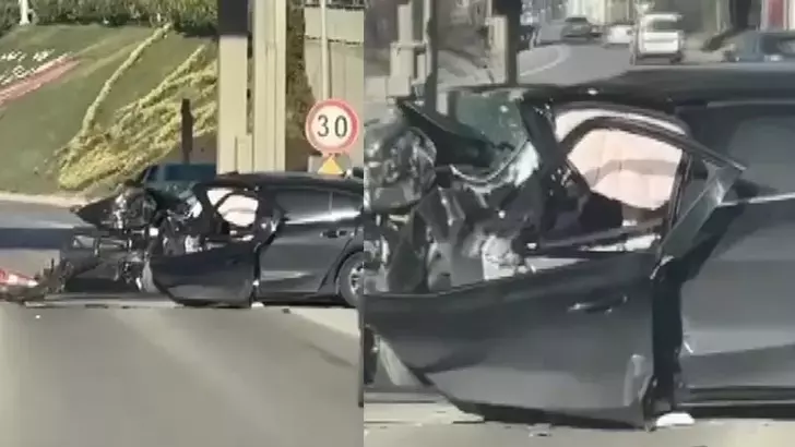 TEM Otoyolu’nda Gişe Bariyerine Çarpan Otomobilde Anne ile Oğlu Hayatını Kaybetti