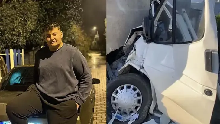 Ağaçlara ve duvara çarpan kamyonetin sürücüsü hayatını kaybetti