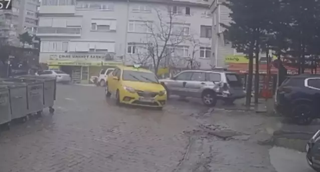 Beşiktaş’ta Fren Yerine Gaza Bastı: Araçlara ve Binaya Çarparak Durabildi