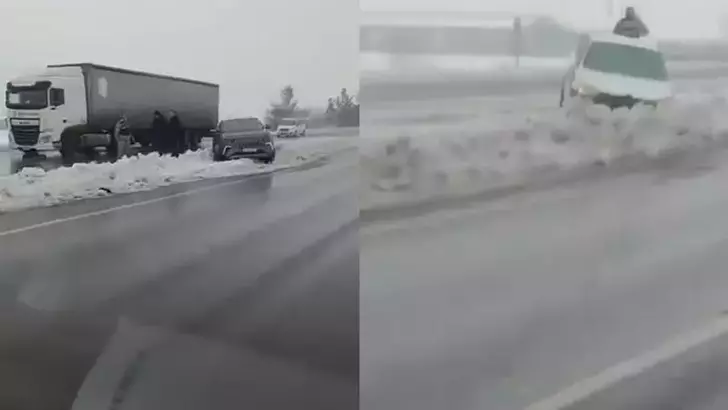 Diyarbakır’da kamyon, TIR ve 4 otomobilin karıştığı zincirleme kazada 4 kişi yaralandı