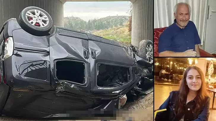 Hafif Ticari Araç Otoyol Köprüsünden Düştü: 2 Ölü, 3 Yaralı