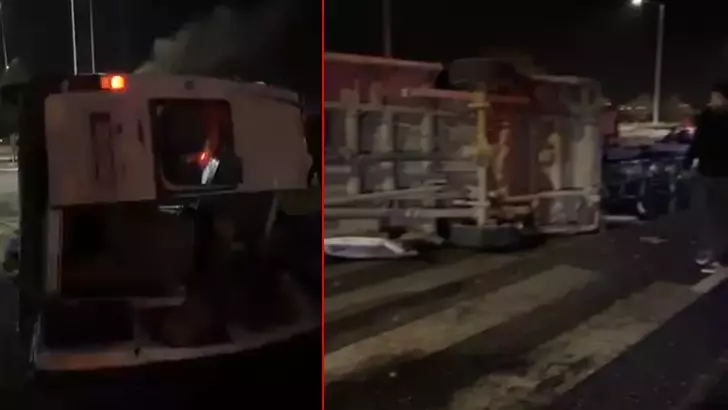 İşçi Servis Minibüsüyle Hafif Ticari Araç Çarpıştı: 1 Ölü, 14 Yaralı