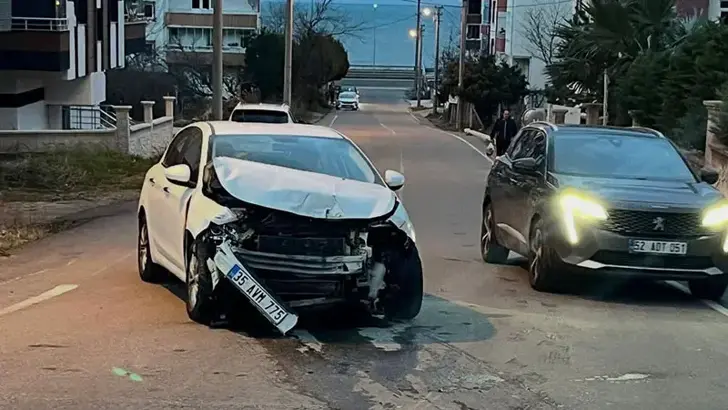 Ordu’da İki Otomobil Çarpıştı: 2 Yaralı