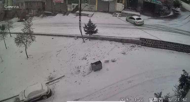 Otomobilin Duvara Çarpıp Devrildiği Kaza Kamerada