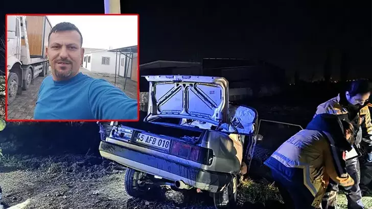 Salihli’de Otomobil Elektrik Direğine Çarptı: 1 Ölü, 2 Yaralı