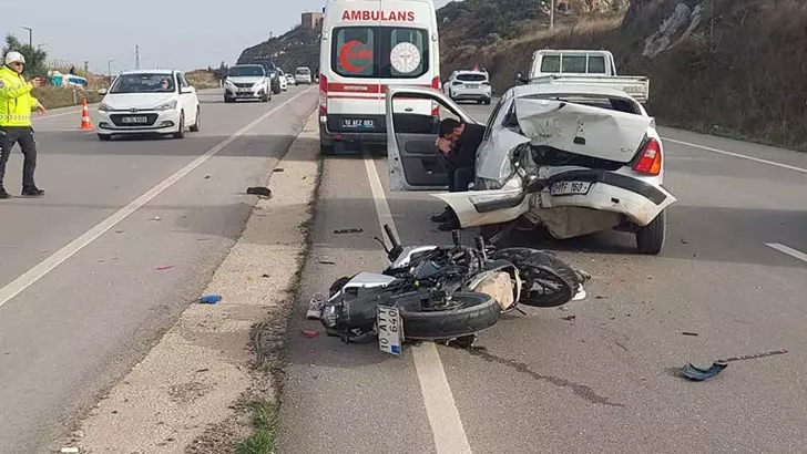 Bandırma’da peş peşe motosiklet kazaları: 2 sürücü yaralandı