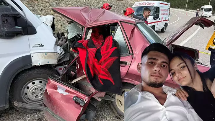 Burdur Bucak’ta Feci Kaza: Genç Çift Hayatını Kaybetti, 4 Kişi Yaralandı