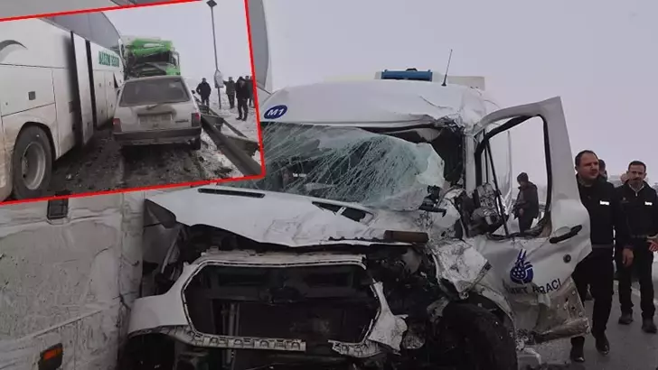 Erzurum’da Zincirleme Kaza: 20 Yaralı