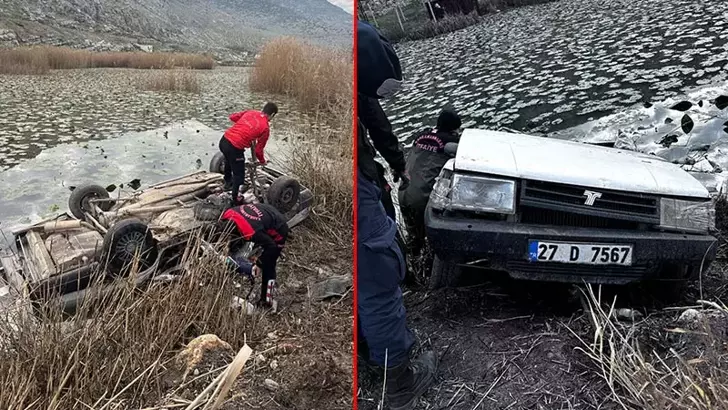 Göle Düşen Otomobilin Sürücüsü Hayatını Kaybetti