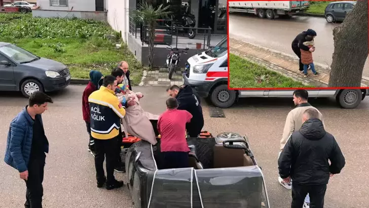 Kasise Takılan Triportör Devrildi: Sürücü Yaralandı, Oğlu Gözyaşlarına Boğuldu