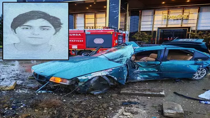 Bursa’da otomobilin çarptığı reklam panosunda 1 kişi hayatını kaybetti