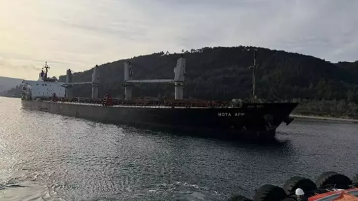 Çanakkale Boğazı’nda Makine Arızası Yapan Yük Gemisi Karaya Oturdu