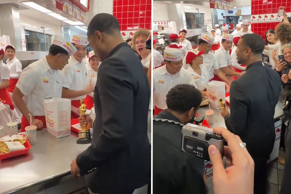 Oscar Kazanan Michael B. Jordan Kutlamayı Burgercide Yaptı