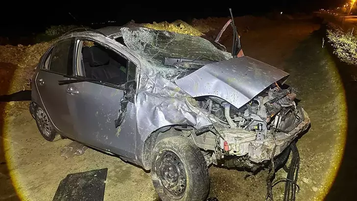 Edirne'de Korkutucu Kaza: Kontrolden Çıkan Otomobil Takla Attı, 2 Yaralı