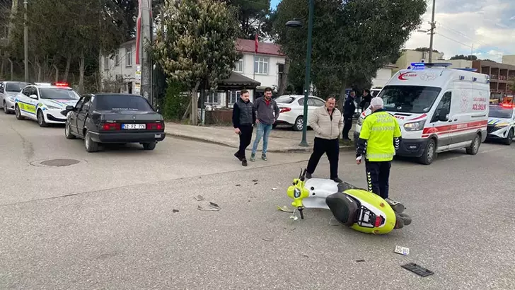 Ordu Fatsa'da Korkutan Kaza: Otomobil ile Motosiklet Çarpıştı, 4 Yaralı