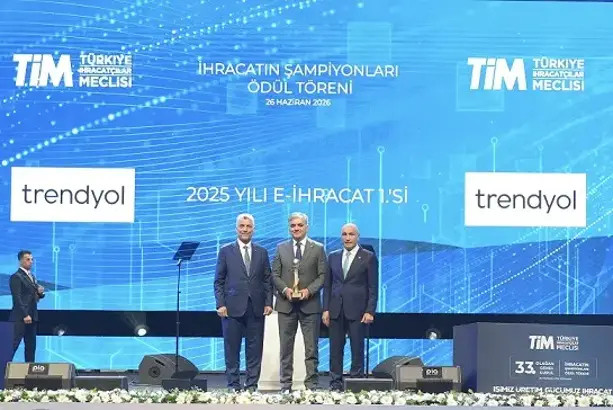 Trendyol'a E-İhracatta Üst Üste Üçüncü Kez Şampiyonluk Ödülü