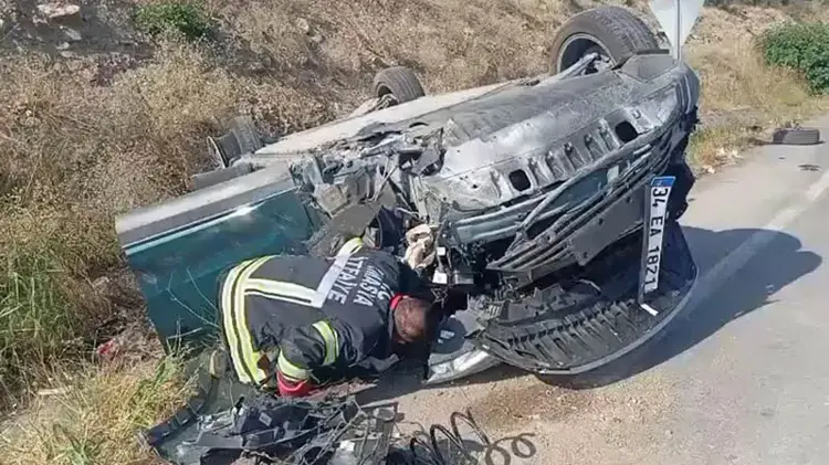 Amasya'da Korkutucu Kaza: Otomobil Takla Attı, Aynı Aileden 4 Kişi Yaralandı
