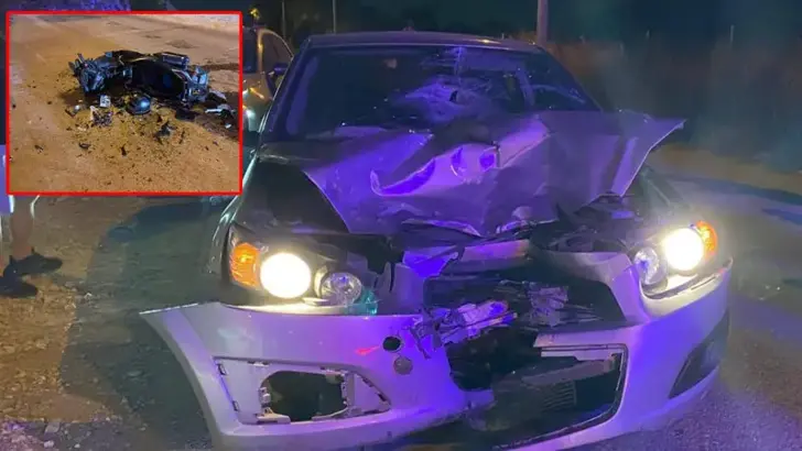Bursa'da Feci Kaza: Otomobille Çarpışan Motosiklet Sürücüsü Ağır Yaralandı