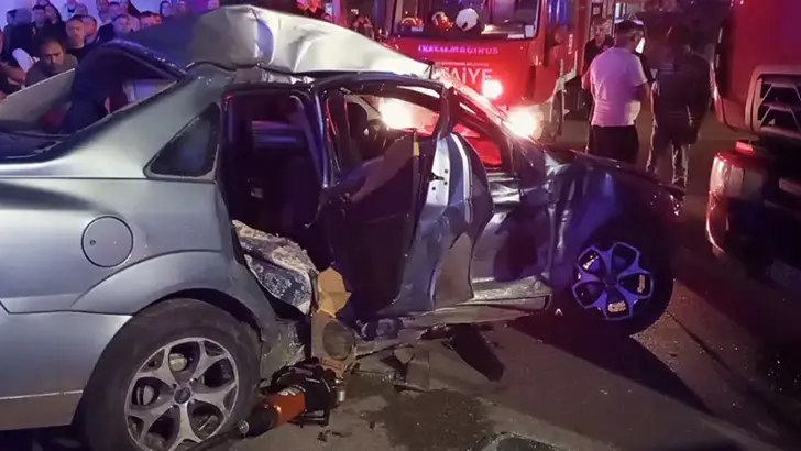Samsun'da Kamyon Otomobile Çarptı: 3 Yaralı