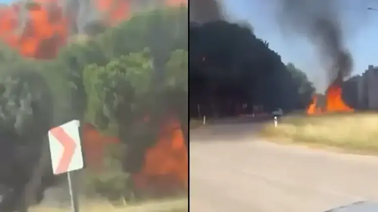 Yalova'da Düşen F-16 Uçağına İlişkin Yeni Görüntüler Ortaya Çıktı