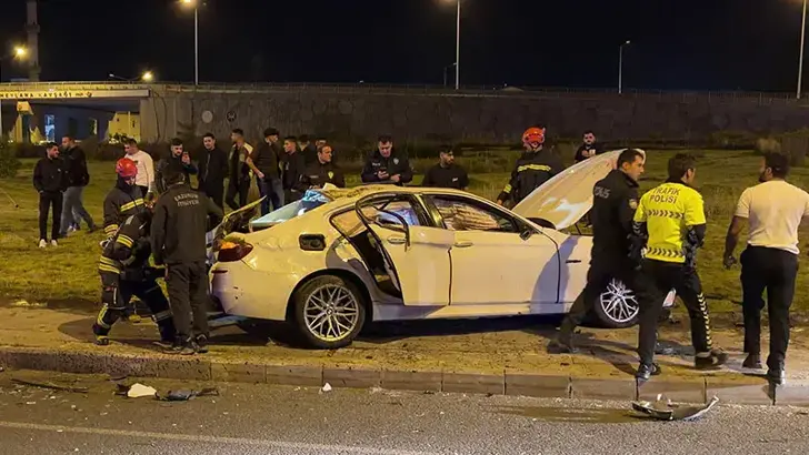 Erzurum'da Korkutan Kaza: Kontrolden Çıkan Otomobil Takla Attı, 4 Yaralı