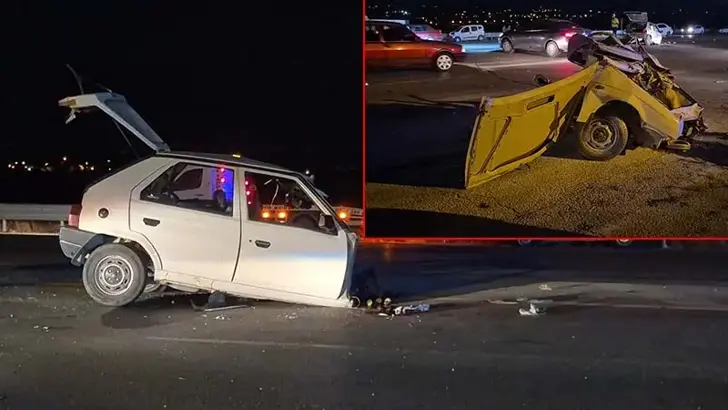 Malatya'da Otomobilin İkiye Bölündüğü Feci Kaza: 1 Ölü, 3 Yaralı